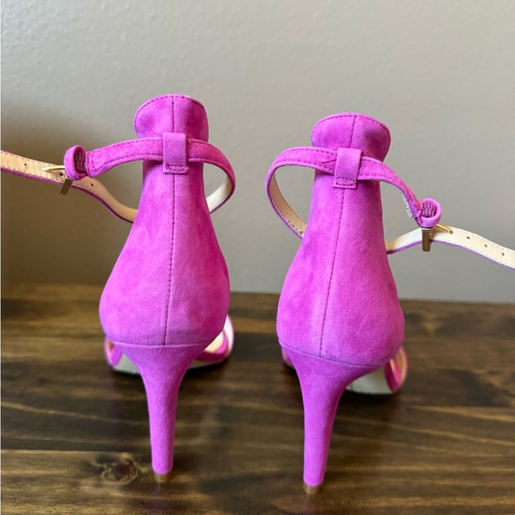 Vince Camuto Suede Court Sandal in Pink Orchid sz 8.5 - Picture 3 of 4